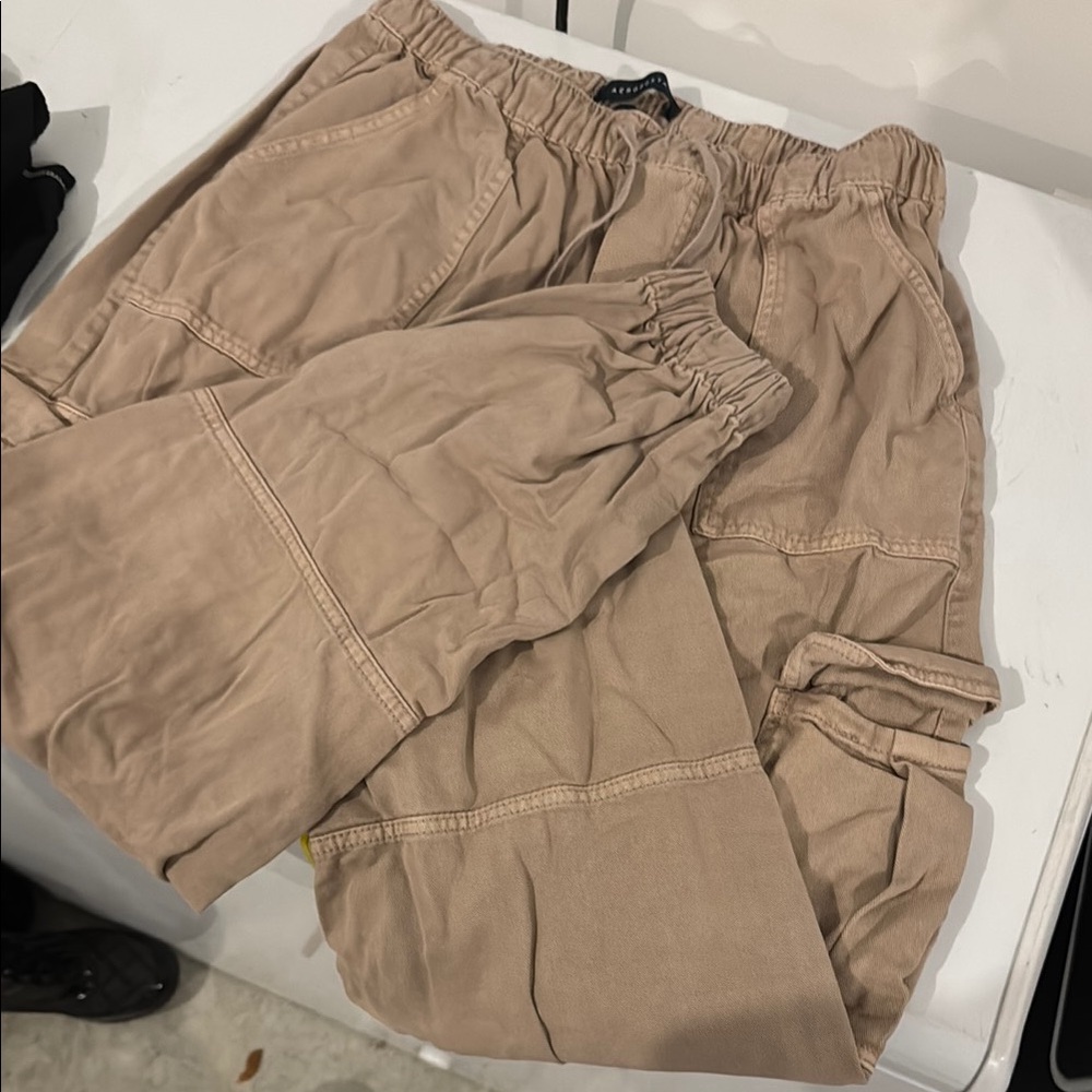 Casual Pinky Tan Cargo Pants